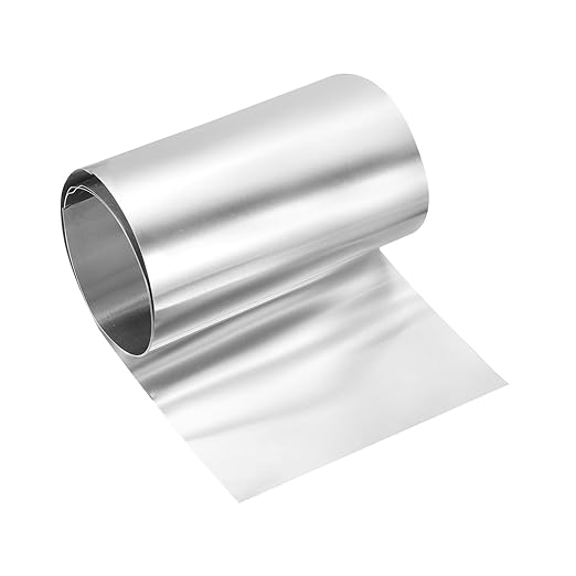 uxcell Aluminum Flashing Roll, 6in x 3.3ft Metal Roof Panels 0.3mm Waterproof Aluminum Sheet Roll for House Repair, Roof Flashing, Sealing Windows Doors, DIY Projects