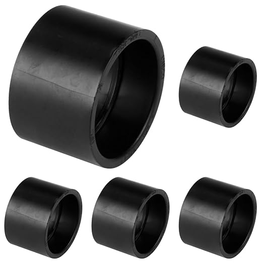 NIBCO Fig No U5801, 3 in. ABS DWV Coupling Hub, Solvent Weld (Pack of 5)