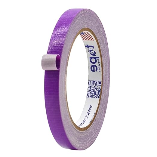 MAT Duct Tape Purple Industrial Grade, 1/2 inch x 60 ft. Waterproof, UV Resistant for Crafts, Home Improvement, Repairs, & Projects