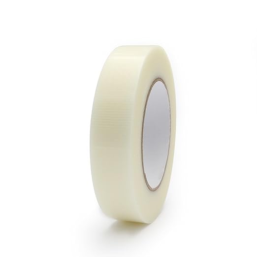 Duct Tape 1 Inch X 44 Yards, 8.5 mil Thickness, Heavy Duty Clear Duct Tape, No Residue, Waterproof, Tear by Hand for Repairs, Industrial, Professional Use
