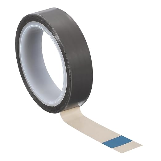 PATIKIL 0.5" x 33ft Heat Resistant Tape, High Temperature Tape PTFE Adhesive High Heat Tape Waterproof Smooth Surface for Vacuum Sealer Machine Insulation Protection, 0.06mm Thick, 1PCS