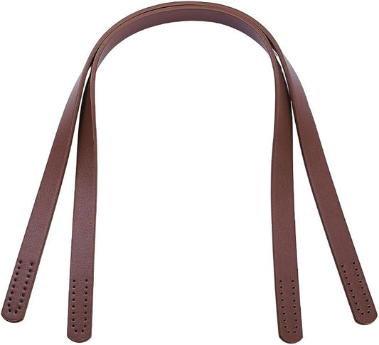 PH PandaHall 1 Pair(2pcs) Imitation Leather Purse Handles 23” Sew On Bag Handles Purse Handbags Strap Replacement for Purse Handbag Shoulder Tote Bag Making Supplies, Coconut Brown
