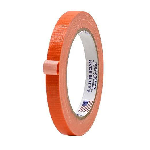 MAT Duct Tape Racing Orange Industrial Grade, 1/2 inch x 60 ft. Waterproof, UV Resistant for Crafts, Home Improvement, Repairs, & Projects