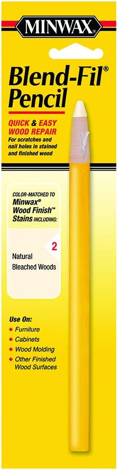 Minwax 11002 Number-2 Blend-Fil Wood Repair Stain Pencil, Natural Bleached Wood