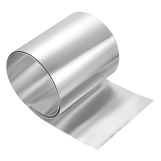 uxcell Aluminum Flashing Roll, 6in x 3.3ft Metal Roof Panels 0.8mm Waterproof Aluminum Sheet Roll for House Repair, Roof Flashing, Sealing Windows Doors, DIY Projects