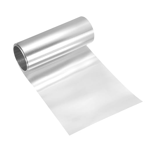 uxcell Aluminum Flashing Roll, 6in x 3.3ft Metal Roof Panels 0.15mm Waterproof Aluminum Sheet Roll for House Repair, Roof Flashing, Sealing Windows Doors, DIY Projects