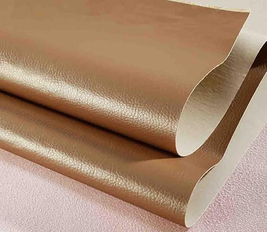 Thickened Wearproof PU Leather Repair Patch, Self-Stick Invisible Mending Tape for Automotive Seat Sofa Cushion Furniture (Gold,19x15 inch)