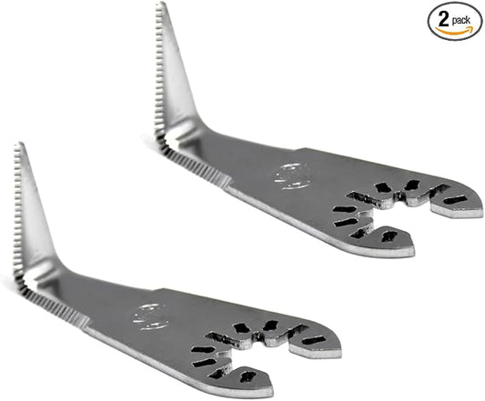 2PCS Cold Knife Blades Windshield L-Shaped Cutting Blade for Auto Glass Car Windows Sealant Adhesive Cutter - Fit Most Major Brands of Oscillating Tool