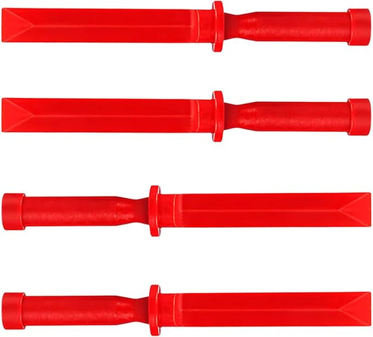 4Pcs Plastic Chisel Scraper Set Include - 3/4" & 7/8" & 1" & 1-1/2", Plastic Scraper Tool Car Chisel Scrapes Remover Tool for Removing Debris Film Adhesives