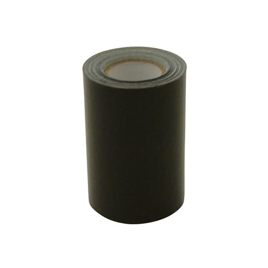 J.V. Converting JVCC Patch & Repair Tape for Leather and Vinyl Surfaces, 3 in. (72mm Actual) x 15 ft. (Black)