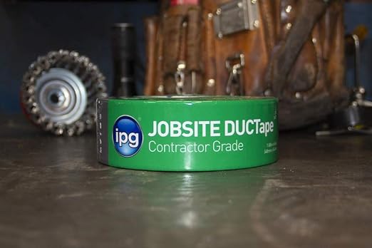 IPG JobSite DUCTape, Contractor Grade Duct Tape, 3.77" x 60 yd, Silver (Single Roll)