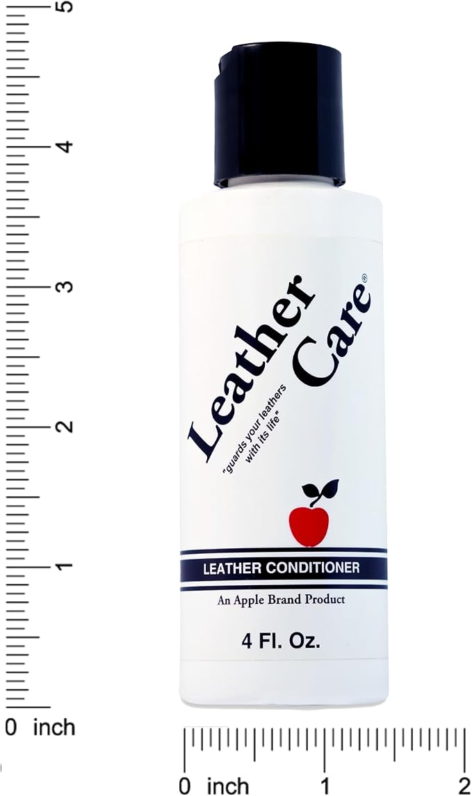 Apple Brand Leather Care Conditioner | Wax Free Cleaner & Conditioner | for Use On Leather Purses, Handbags, Shoes, Boots & Accessories - Safe On