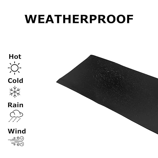 RV Roof Tape, 2" x 25' Black - UV-Resistant Camper Roof Sealant, Stop Leaks - Eternabond Equivalent
