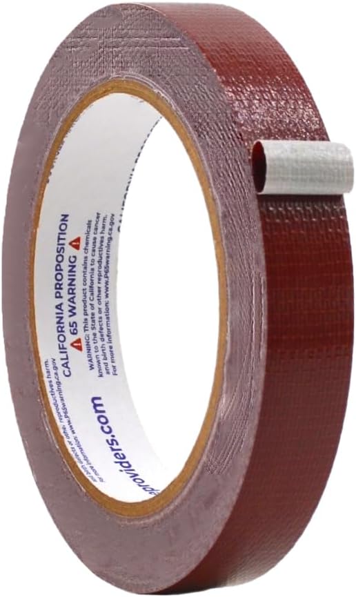 WOD DTC10 Advanced Strength Industrial Grade Burgundy Duct Tape, 3/4 inch x 60 ft. Waterproof, UV Resistant For Crafts & Home Improvement