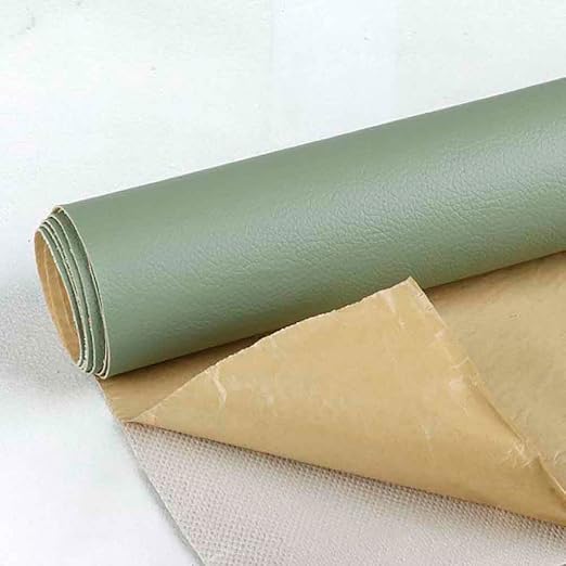 Leather Repair Patch Tape Kit, Self Adhesive Leather Repair for Furniture, Couch, Sofa, Car Seats,Office Chair,Vinyl Repair Kit (Lake Green,19x19 inches)