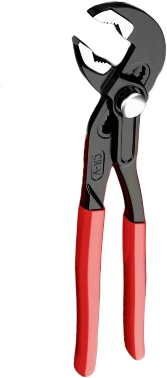 7-Inch Groove Joint Pliers - Upgraded 42mm Wide Opening Water Pump Pliers, V-Jaw Channel Locks for Home & Industrial Repairs,chrome vanadium steel