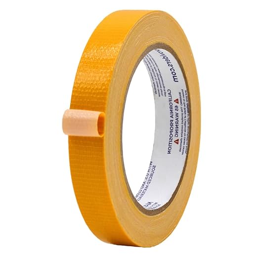 MAT Duct Tape Schoolbus Yellow Industrial Grade, 3/4 inch x 60 ft. Waterproof, UV Resistant for Crafts, Home Improvement, Repairs, & Projects