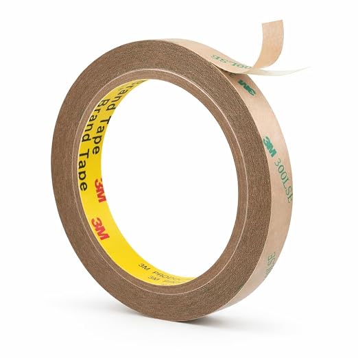 3M Double Sided Tape 300LSE 0.5" x 36Ft Clear – 1 Pack | Heavy Duty Adhesive Tape for Electronics, Laptop & Phone Repairs, Arts, Crafts, Leather Work, Card Making