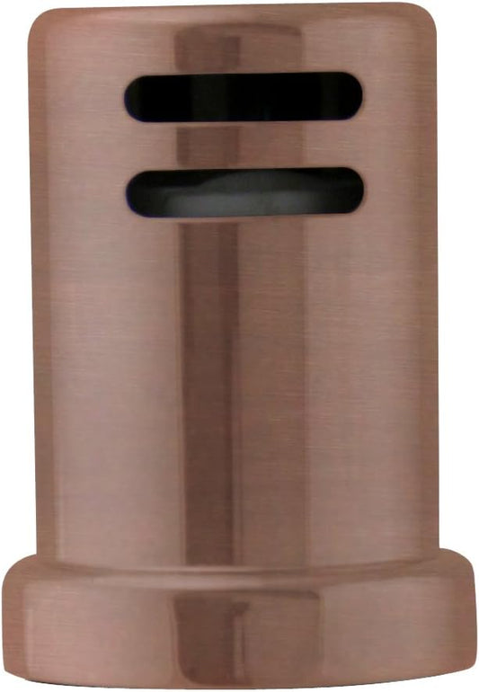 Westbrass D201-1-11 1-3/4" x 2-3/4" Solid Brass Air Gap Cap Only, Skirted, Antique Copper