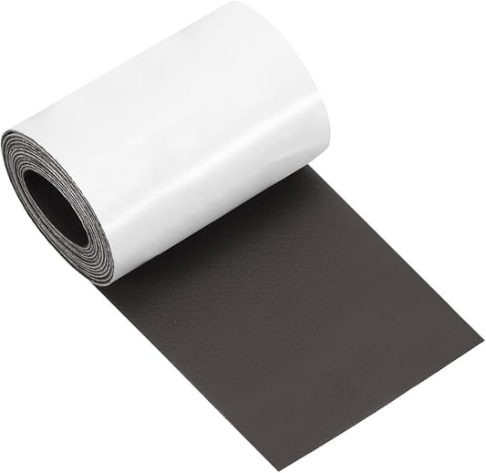MECCANIXITY Leather Repair Patch 3"x60" Self-Adhesive Leather Vinyl Repair Tape Kit for Furniture Couches Sofa Chair Car Boat Seats Jackets, Dark Coffee