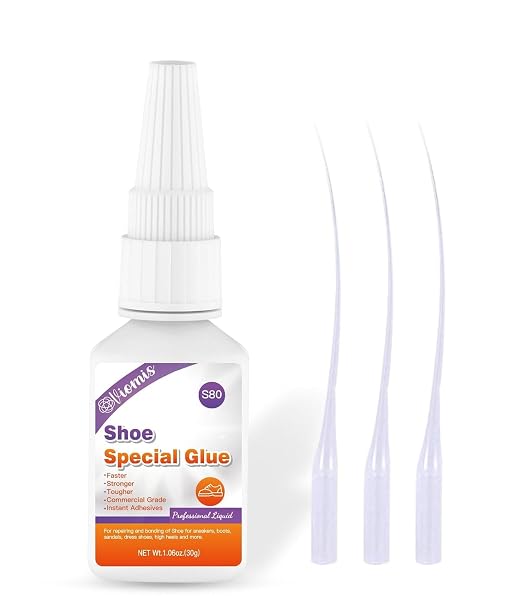 30g Shoe Glue - Instant Shoe Glue Sole Repair, Professional Grade Super Shoe Fix Adhesive, Clear Waterproof Quick Dry Shoe Glue for Soles Boots Sneakers Heels Hiking Shoes Leather Handbags