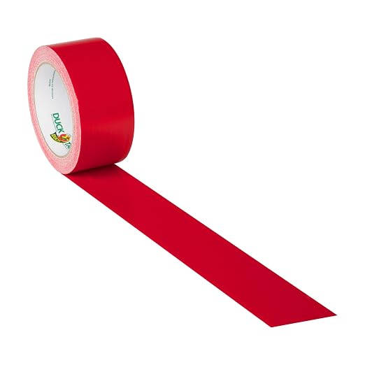 Duck Tape 1265014 1.88" x 20 yd Cha Cherry Tape, Single Roll, Multicolor, (Pack of 6)