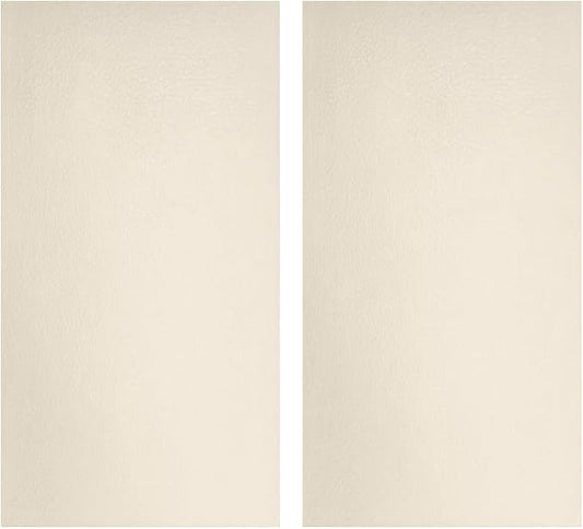 2PCS Car Leather Repair Patch Tape, 4 x 8 Inch Self Adhesive Portable Vehicle Seat Vinyl Repairs Kit, Automotive Interior Furniture Restoration Kit, Universal for SUV RV Truck (Beige)