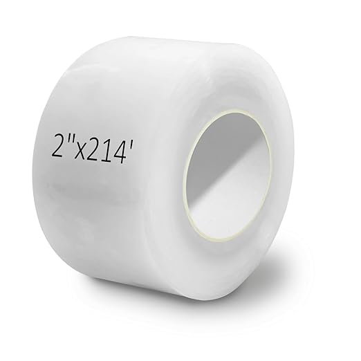 Greenhouse Repair Tape, 6 mil 2" x 214' Greenhouse Tape, Heavy Duty UV Resistant Clear Greenhouse Sheeting Coverings Film Tape for Seaming and Sealing (2" x 214')