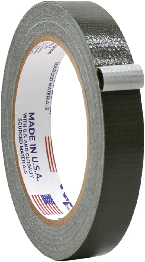 WOD DTC10 Advanced Strength Industrial Grade Olive Drab Duct Tape, 3/4 inch x 60 ft. Waterproof, UV Resistant For Crafts & Home Improvement