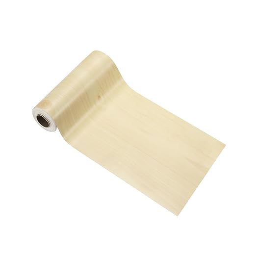 PATIKIL Wood Grain Tape 4.7" x 32 ft, Self-Adhesive Wood Texture Repair Tape Realistic Wooden Effect Patch for Furniture Cabinets Floor Walls, Yellow Fir