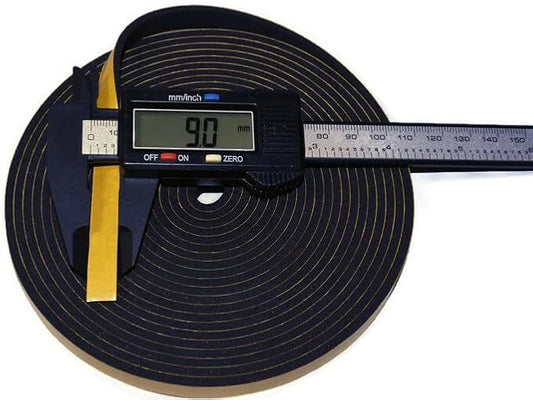 ACCORDION BELLOWS REPAIR SEAL TAPE ROLL ITALIAN MADE SELF ADHESIVE 16 FEET ROLL SIZE: (9MM WIDE 2MM THICKNESS)