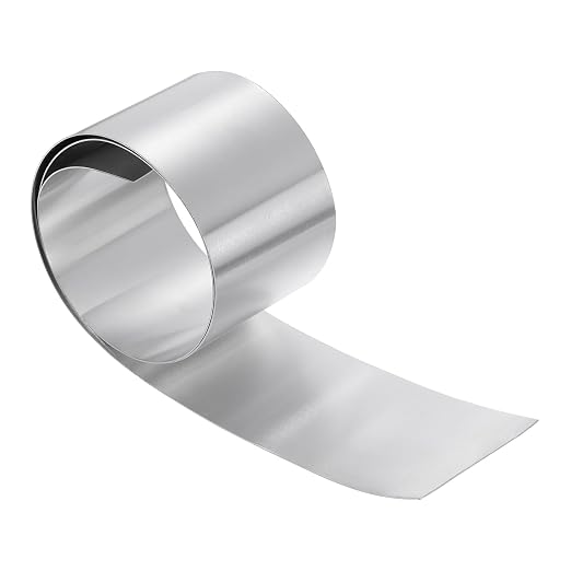 uxcell Aluminum Flashing Roll, 3in x 3.3ft Metal Roof Panels 1mm Waterproof Aluminum Sheet Roll for House Repair, Roof Flashing, Sealing Windows Doors, DIY Projects