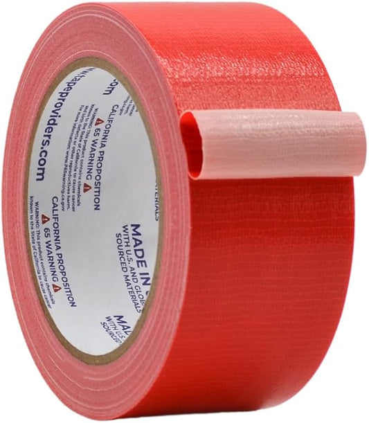 WOD DTC10 Advanced Strength Industrial Grade Red Duct Tape, 2 inch x 60 ft. Waterproof, UV Resistant For Crafts & Home Improvement