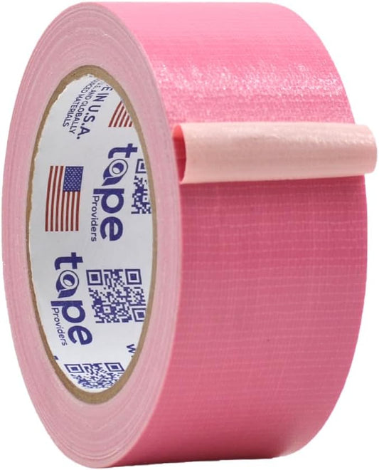 WOD DTC10 Advanced Strength Industrial Grade Pink Duct Tape, 2 inch x 60 ft. Waterproof, UV Resistant For Crafts & Home Improvement