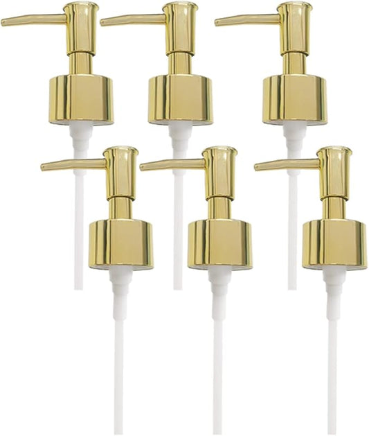 Gold Dispenser Pump for Pump Bottle Resin Mold Soap,Large Jar Bottle Mold Soap and Lotion Replacement Dispenser Pump for Kitchen, Bathroom Home Decor
