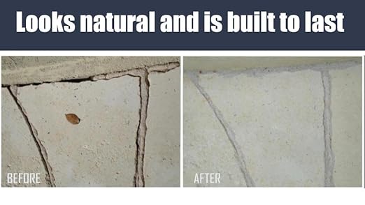 ConSandtrate Concrete Crack Filler - Brown - 2 LB (Single Bottle) for Filling in Concrete Cracks on driveways, walkways and patios