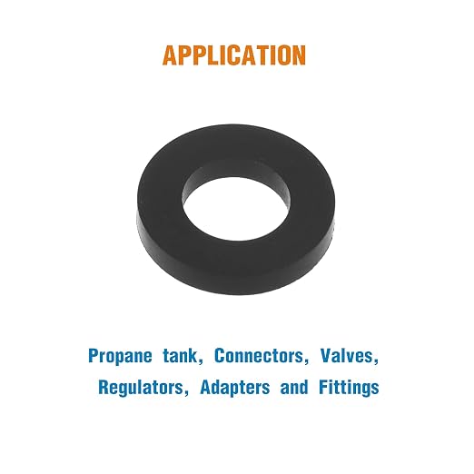 Propane Gas Adapter O-Rings, 10Pcs Propane Tank Gasket, Soft Rubber O-Ring (OD. 0.716Inch, ID. 0.4Inch), Leakage-Proof Gasket for Propane Gas Hose, Pipe Connectors, Fittings, Valves, Regulators