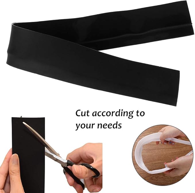 Silicone Kitchen Stove Counter Gap Cover Long & Wide Gap Filler (2 Pack) Seals Spills Between Counters, Stovetops, Washing Machines, Oven, Washer, Dryer - Heat-Resistant and Easy Clean (White)