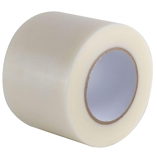 GTSE Wide Duct Tape, Clear, 4 Inches x 55 Yards (164 ft), Heavy Duty, Waterproof Repair Tape for Indoor or Outdoor Use, 48 Rolls