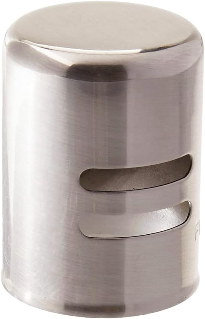 Westbrass D201-10-20 1-5/8" x 2-1/4" Solid Brass Air Gap Cap Only, Non-Skirted, Stainless Steel (10-Pack)