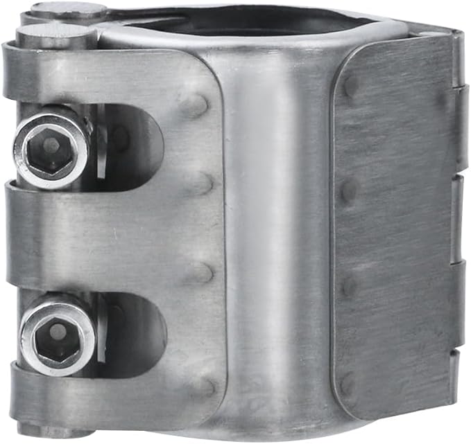 1 Pcs DN32 Pipe Repair Clamp 304 Stainless Steel Leak Sealer for 3/5 Inch Inner Diameter, Pipe Connectors for Plastic and Metal Pipes Use in Pipeline Repair, 3/5 Inch