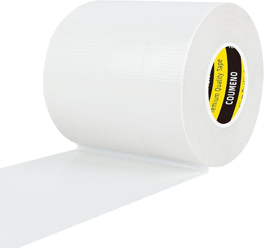 Duct Tape White, 2.8in x 66FT, Heavy Duty Industrial Grade Gaffer Tape 280μm, Waterproof Hand Tearable Repair Tape for Sealing, Bundling, Patching, Indoor & Outdoor Use