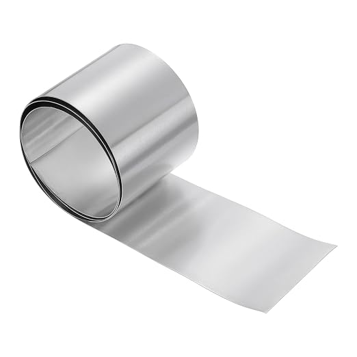 uxcell Aluminum Flashing Roll, 3in x 3.3ft Metal Roof Panels 0.6mm Waterproof Aluminum Sheet Roll for House Repair, Roof Flashing, Sealing Windows Doors, DIY Projects