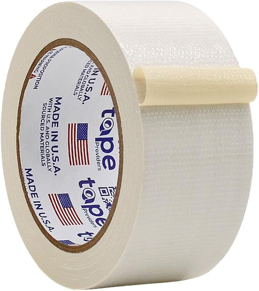 WOD DTC10 Advanced Strength Industrial Grade White Duct Tape, 2 inch x 60 ft. Waterproof, UV Resistant For Crafts & Home Improvement
