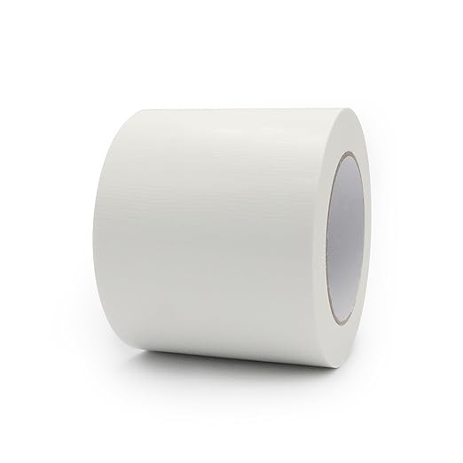 Heavy Duty Duct Tape 4 Inch X 33 Yards, 8.5 Mil Thickness, Multi Purpose White Duct Tape, No Residue, Waterproof and Tear by Hand - for Repairs, Industrial, Professional Use
