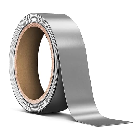 VViViD Satin Silver Chrome Pinstripe Vinyl Tape Roll (1” x 25ft)