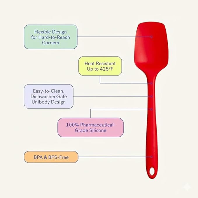 GIR: Get It Right Silicone Spatula Spoonula, Non toxic cooking utensils for Nonstick Cookware, Cooking and Baking - Ultimate - 11IN - Slate