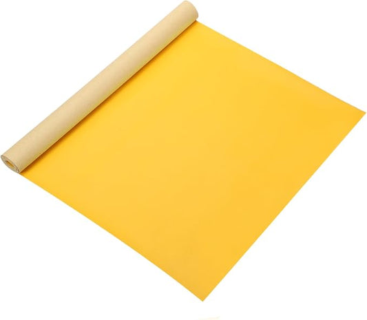 MECCANIXITY Leather Repair Patch 14"x54" Self-Adhesive Leather Vinyl Repair Tape Kit for Furniture Couches Sofa Chair Car Boat Seats Jackets, Yellow
