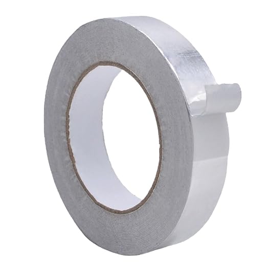 WOD Aluminum Foil Tape - 1 inch x 50 yds. Heat Shield Reflective Sealant Tape - Ideal for HVAC, Duct, Pipe, and Metal Insulation and Repair. Low and High Temperature Resistant AFTR28