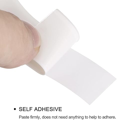 uxcell Waterproof Seal Caulk Strip Tape Self Adhesive 1.5" W x 10.5'L PVC Sealing Tape for Kitchen Bathroom White